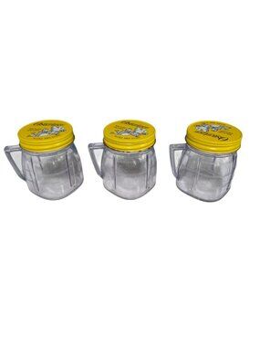 Vintage Osterizer Mini Blend Container Blend and Store Blender Jar 8oz Set Of 3